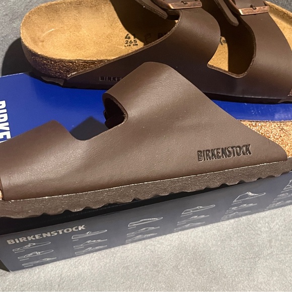 Birkenstock Women’s Arizona Sandals Birko-Flor Dark Brown Size 10US 41EU - Picture 8 of 16